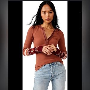 NWT Free People long sleeve top